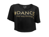 'DANCE' Sparkling Cropped T-shirt